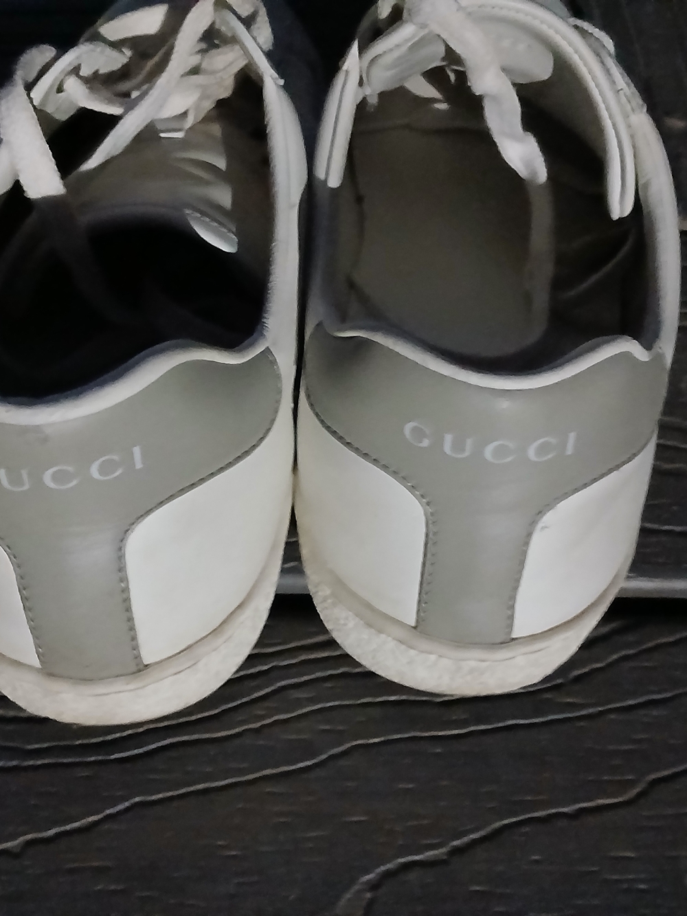 Gucci Ace Perforated Double G Sneakers/ Men's 8 - Picture 3 of 9